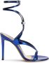 Alexandre Vauthier Smila 105mm metallic-effect sandals Blue - Thumbnail 1