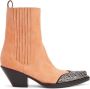 Alexandre Vauthier suede studded ankle boots Brown - Thumbnail 1
