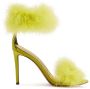 Alexandre Vauthier Veronica 105mm feather-embellished sandals Green - Thumbnail 1