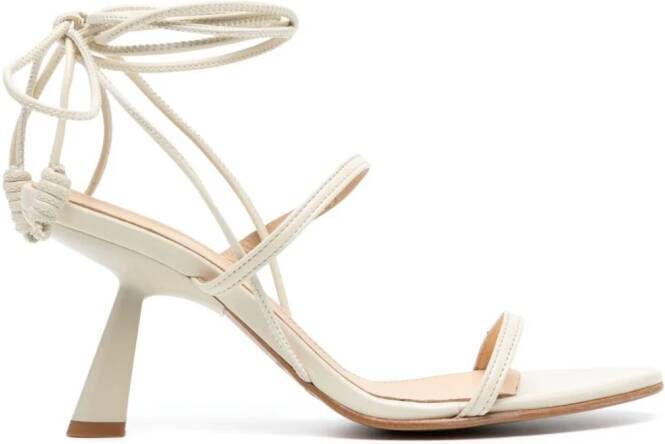 ALOHAS 65mm leather sandals Neutrals