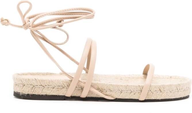 ALOHAS Rayna lace-up sandals Neutrals
