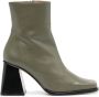 ALOHAS South 90mm leather ankle boots Green - Thumbnail 1