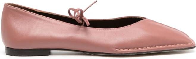ALOHAS Sway leather ballerina shoes Pink