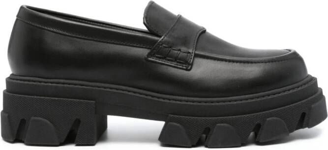 ALOHAS Trailblazer 55mm leather loafers Black