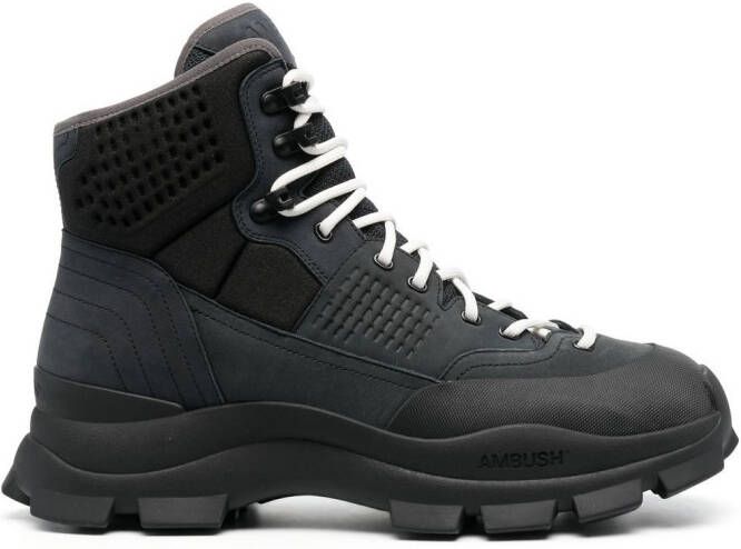 AMBUSH lug-sole hiking boots Black