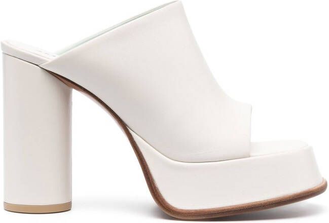 AMBUSH open-toe mule heels White