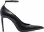 AMI Paris 105mm pointed-toe leather pumps Black - Thumbnail 1