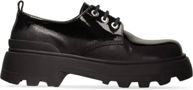 AMI Paris high-shine leather Derby shoes Black