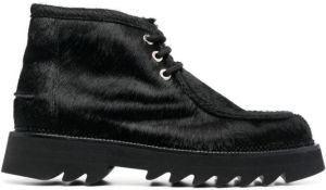 AMI Paris lace-up ankle boots Black