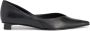 AMI Paris pointed flat leather pumps Black - Thumbnail 1