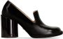 AMI Paris round heel patent-leather loafers Black - Thumbnail 1