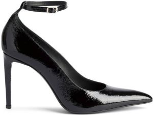 AMI Paris shiny stiletto heel pumps Black
