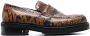 AMI Paris snakeskin-effect leather loafers Brown - Thumbnail 1