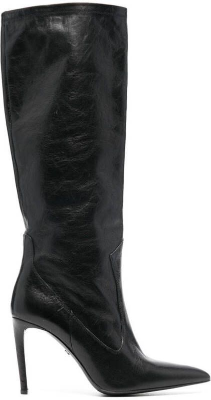 AMI Paris stiletto-heel pointed-toe boots Black