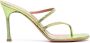 Amina Muaddi 105mm crystal-embellished sandals Green - Thumbnail 1