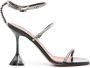 Amina Muaddi 95mm Gilda Glass sandals Black - Thumbnail 1