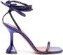 Amina Muaddi Crystal Vita 95mm sandals Purple - Thumbnail 1