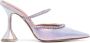 Amina Muaddi Gilda 100mm pointed-toe mules Purple - Thumbnail 1