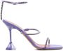 Amina Muaddi Gilda 95mm crystal-embellished sandals Purple - Thumbnail 1