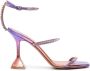 Amina Muaddi Gilda 95mm embellished leather sandals Purple - Thumbnail 1