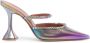 Amina Muaddi Gilda 95mm iridescent mules Multicolour - Thumbnail 1