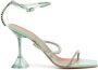 Amina Muaddi Gilda Glass crystal-embellished 70mm sandals Green - Thumbnail 1