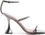 Amina Muaddi Gilda Mirror 95mm sandals Silver - Thumbnail 1