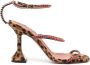Amina Muaddi Gilda strap-detail sandals Brown - Thumbnail 1