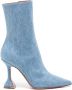 Amina Muaddi Giorgia 100mm ankle boots Blue - Thumbnail 1