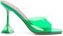 Amina Muaddi high-shine finish open-toe sandals Green - Thumbnail 1