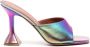 Amina Muaddi Lupita 80mm iridescent mules Multicolour - Thumbnail 1