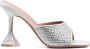 Amina Muaddi Lupita 95 crystal mules Silver - Thumbnail 1