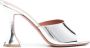 Amina Muaddi Lupita 95mm leather sandals Silver - Thumbnail 1
