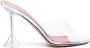 Amina Muaddi Lupita 95mm transparent mules Neutrals - Thumbnail 1