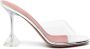Amina Muaddi 95mm Lupita Glass transparent mules Neutrals - Thumbnail 1