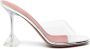 Amina Muaddi Lupita Glass 95mm transparent mules Neutrals - Thumbnail 1