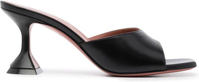 Amina Muaddi Lupita slip-on sandals Black