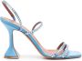 Amina Muaddi Naima 95mm crystal-embellished sandals Blue - Thumbnail 1