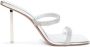 Amina Muaddi Rih Slipper 95mm sandals Silver - Thumbnail 1