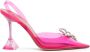 Amina Muaddi Rosie 110mm crystal-embellished pumps Pink - Thumbnail 1