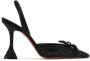 Amina Muaddi Rosie 95mm bow-detail pumps Black - Thumbnail 1