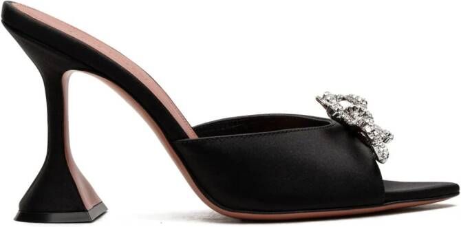 Amina Muaddi Rosie 95mm crystal-embellished sandals Black