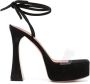 Amina Muaddi Sita 145mm platform sandals Black - Thumbnail 1