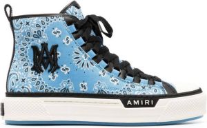 AMIRI bandana-print high-top sneakers Blue