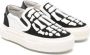 AMIRI KIDS Bones canvas slip-on sneakers Black - Thumbnail 1