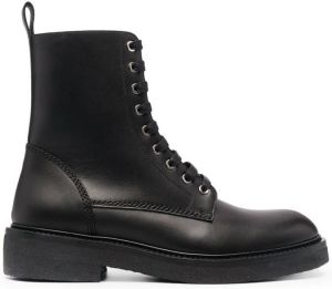 AMIRI leather lace-up boots Black