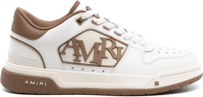 AMIRI logo-embossed leather sneakers White