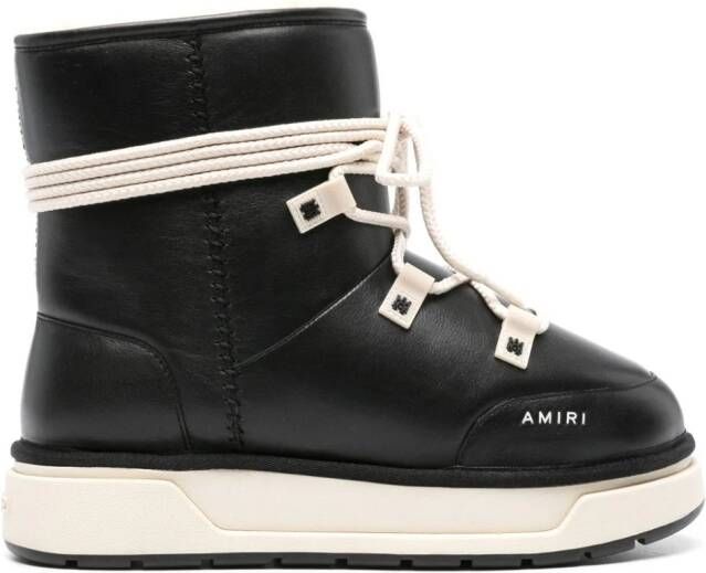 AMIRI Malibu Hi leather ankle boots Black