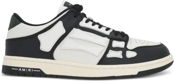 AMIRI Skel panelled leather sneakers White