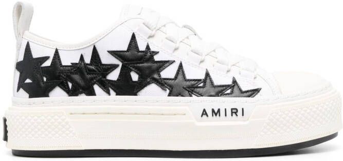 AMIRI star-patch leather sneakers White